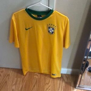 Nike Dri Fit 2014 Brazil CBF Soccer Jersey, NWOT